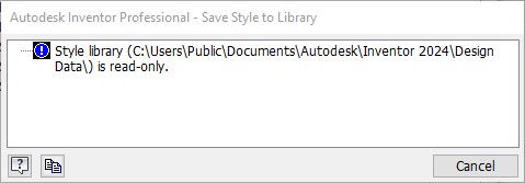 ReadOnly_library message