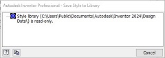 ReadOnly_library message