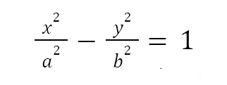 The equation of the hyperbola